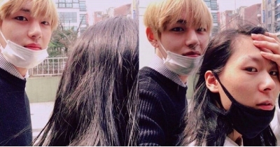 V dei BTS si congratula con Jang Moon Bok per il debutto dei LIMITLESS