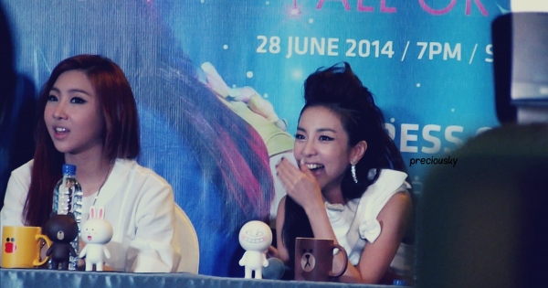 Mini-reunion delle 2NE1 per Dara e Minzy