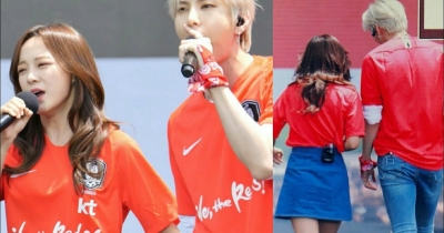 Leo (VIXX) e Sejeon (Gugudan) cantano per la Nazionale di calcio