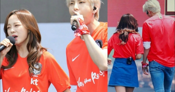 Leo (VIXX) e Sejeon (Gugudan) cantano per la Nazionale di calcio